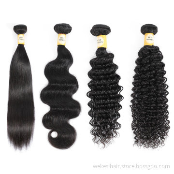 Raw India Human Hair Extensions Virgin Remy Cuticle Aligned Wholesale Kinky Curly Human Hair Weaving Bundle With Kinky Curls